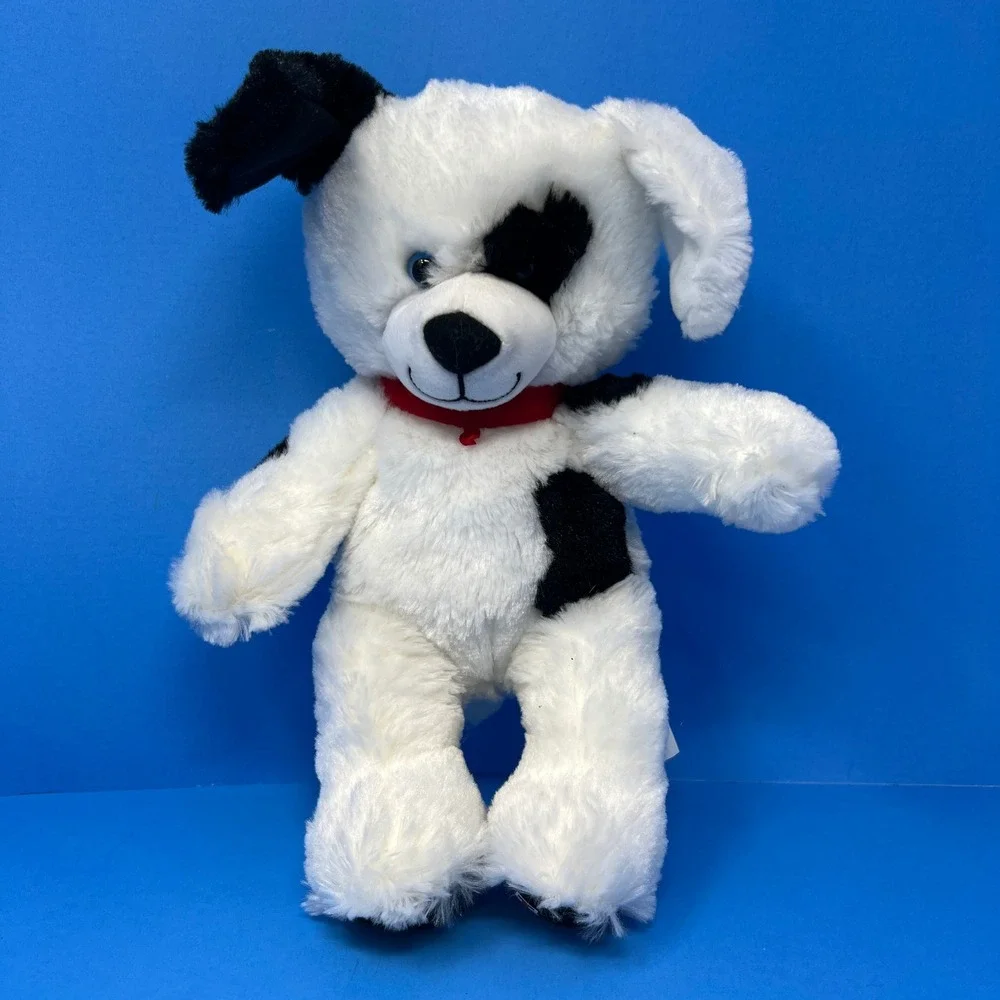 Build A Bear Plush Dog 10 Inch White Black St Louis Cardinals MLB Logo 2017‎
